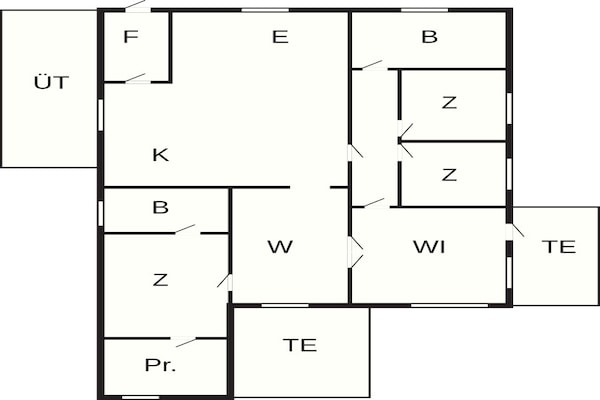Foto van 6 persoons vakantie huis in Løkken - Vakantiehuis in Løkken - FloorPlan