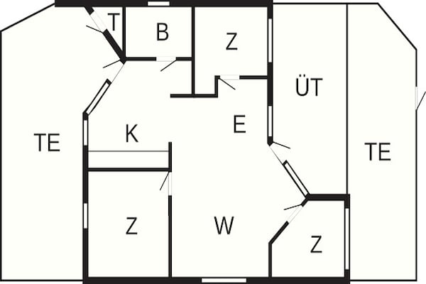 Foto van 6 persoons vakantie huis in Idestrup-By Traum - Vakantiehuis in Idestrup - FloorPlan