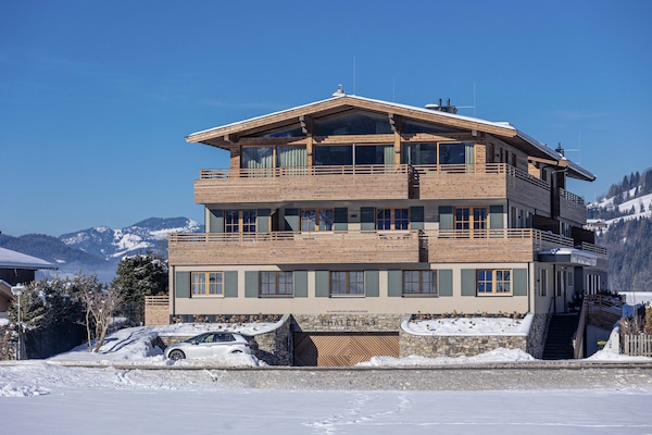Foto van Penthouse in Tirol met infraroodsauna - Vakantiehuis in Westendorf - ExteriorWinter