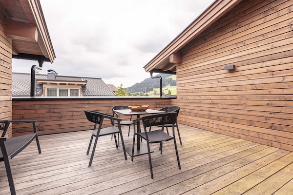 Foto van Penthouse in Tirol met infraroodsauna - Vakantiehuis in Westendorf - terrace