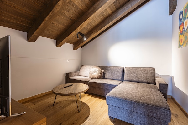Foto van Prachtig penthouse nabij skigebied (zonder borg) - Vakantiehuis in Ehrwald - LivingRoom