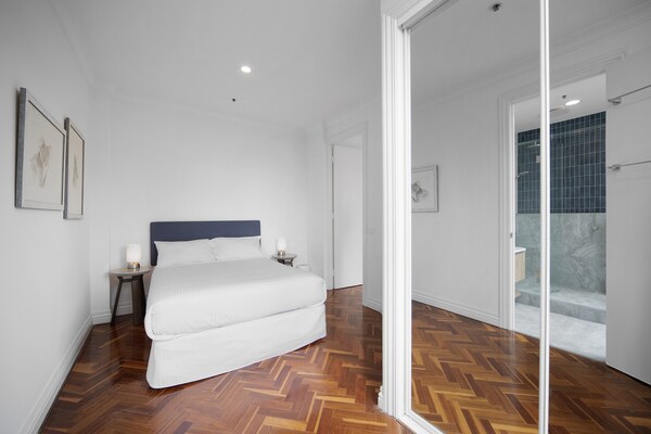 Foto van Chic appartement met 1 slaapkamer in het hart van Melbourne - BedRoom