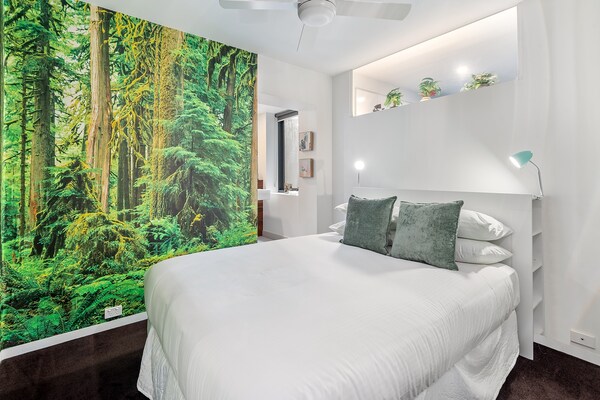 Foto van Strak 2-slaapkamer centraal Melbourne - Vakantiehuis in Melbourne - BedRoom