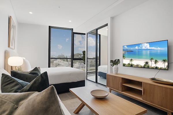 Foto van Moderne studio in Fremantle met prachtig dakterras - LivingRoom