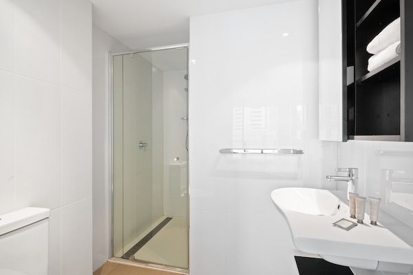 Foto van Strak appartement in het centrum van Melbourne - Vakantiehuis in Melbourne - BathRoom