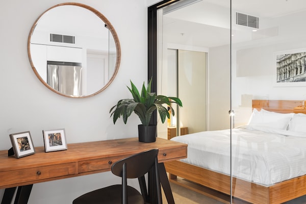 Foto van Strak appartement in het centrum van Melbourne - Vakantiehuis in Melbourne - BedRoom