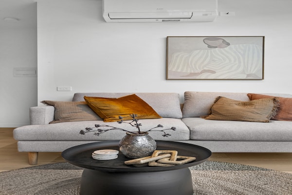 Foto van Appartement met 2 slaapkamers in Southbank | Dicht bij Crown zwembad & fitness - LivingRoom