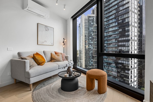 Foto van Appartement met 2 slaapkamers in Southbank | Dicht bij Crown zwembad & fitness - LivingRoom