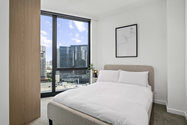 Foto van Appartement met 2 slaapkamers in Southbank | Dicht bij Crown zwembad & fitness - BedRoom