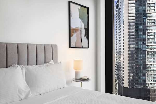 Foto van Appartement met 2 slaapkamers in Southbank | Dicht bij Crown zwembad & fitness - BedRoom