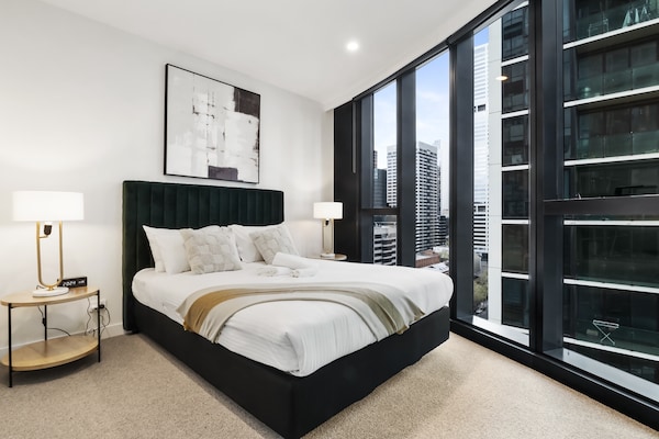 Foto van Appartement met 1 slaapkamer in een hoogbouwcomplex vlakbij Docklands - BedRoom