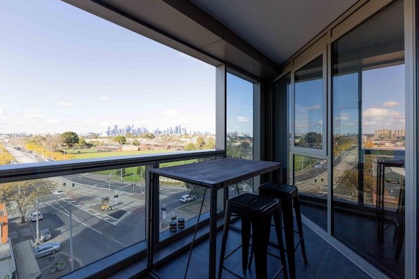 Foto van Appartement met 2 slaapkamers en uitzicht op de skyline nabij Flemington - TerraceBalcony