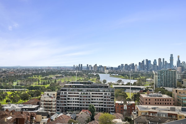 Foto van Skydeck appartement met 2 slaapkamers nabij Albert Park - ExteriorSummer