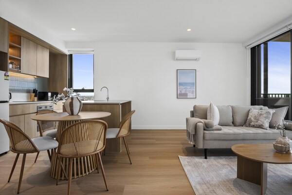 Foto van Skydeck appartement met 2 slaapkamers nabij Albert Park - Kitchen
