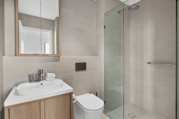 Foto van Appartement met balkon en 2 slaapkamers vlakbij Albert Park - BathRoom