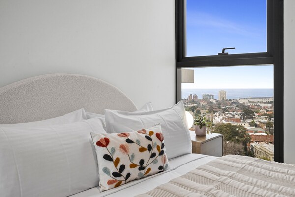 Foto van Appartement met 2 slaapkamers aan St Kilda Road met toegang tot het dakterras - BedRoom