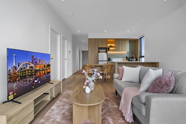 Foto van Appartement met 2 slaapkamers aan St Kilda Road met toegang tot het dakterras - LivingRoom
