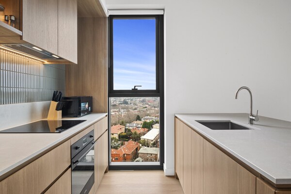 Foto van Appartement met 2 slaapkamers aan St Kilda Road met toegang tot het dakterras - Kitchen