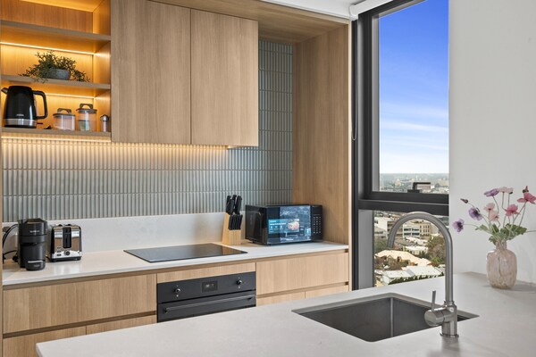 Foto van Appartement met 2 slaapkamers aan St Kilda Road met toegang tot het dakterras - Kitchen