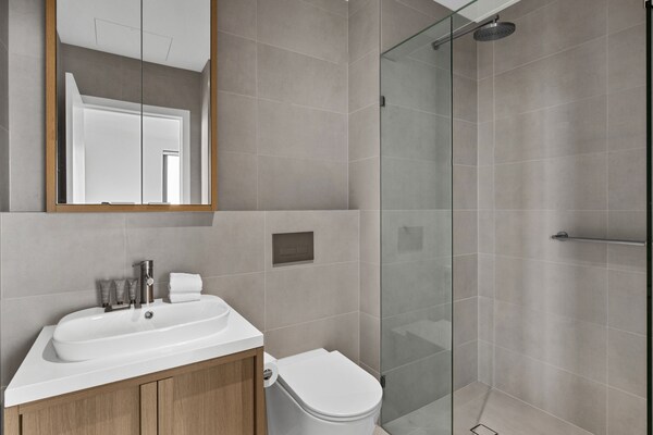 Foto van Appartement met 2 slaapkamers aan St Kilda Road met toegang tot het dakterras - BathRoom