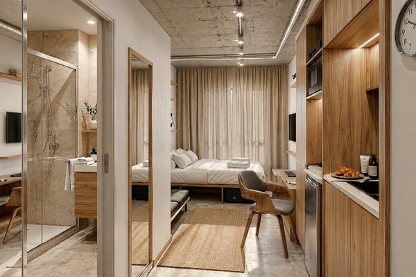 Foto van Studio met werkruimte in het centrum van Darwin - Vakantiehuis in Darwin City - BedRoom