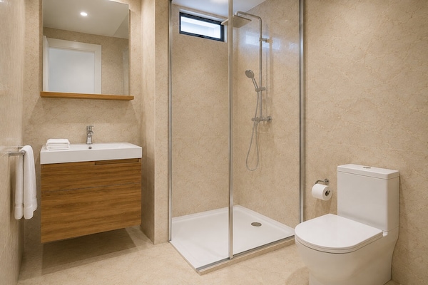 Foto van Centraal Darwin 1-Bed Verblijf met Gratis Parkeerplaats - BathRoom