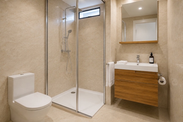 Foto van Appartement in het centrum van Darwin met barbecuefaciliteiten - BathRoom