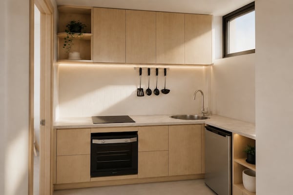 Foto van Appartement met 1 slaapkamer en dakterras in het centrum van Darwin met barbecue - Kitchen