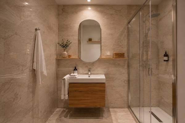 Foto van Verblijf met 2 slaapkamers op het dakterras vlakbij de waterkant - BathRoom