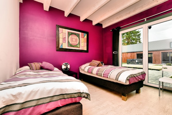 Foto van Villa met verwarmd buitenzwembad en sauna - Vakantiehuis in Manhay (lamormenil) - BedRoom