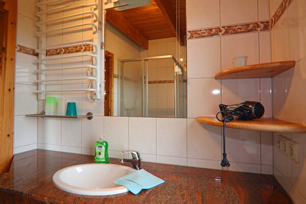 Foto van Vakantiehuis met open haard in Mechelsdorf - Vakantiehuis in Mechelsdorf - BathRoom