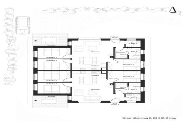 Foto van Groepsvakantie in een vakantiehuis in Zierow voor 12 gasten - FloorPlan