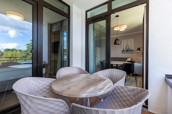 Foto van Haven aan zee bij Green Park - Vakantiehuis in Travemünde - TerraceBalcony