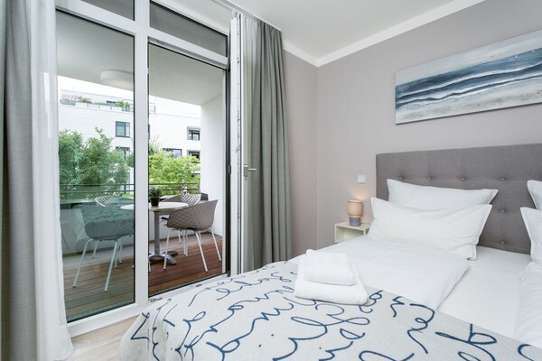 Foto van Vlak terrein op het westen nabij de kust - Vakantiehuis in Travemünde - BedRoom