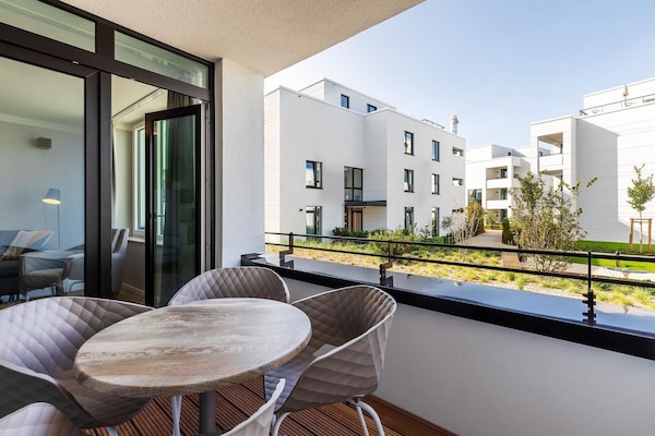 Foto van Vlak terrein op het westen nabij de kust - Vakantiehuis in Travemünde - TerraceBalcony
