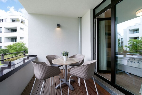 Foto van Vlak terrein op het westen nabij de kust - Vakantiehuis in Travemünde - TerraceBalcony