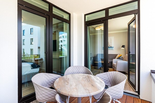 Foto van Vlak terrein op het westen nabij de kust - Vakantiehuis in Travemünde - TerraceBalcony