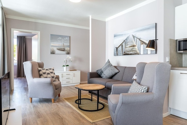 Foto van Luxe oase met bad en spa - Vakantiehuis in Travemünde - LivingRoom