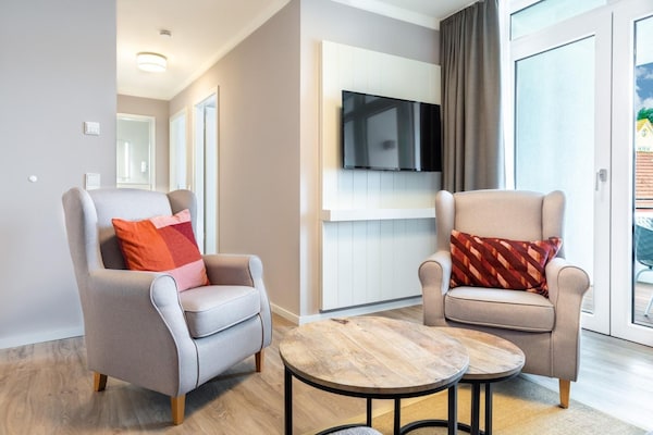 Foto van Ruim appartement met overdekt terras - Vakantiehuis in Travemünde - LivingRoom