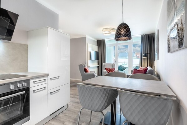 Foto van Ruim appartement met overdekt terras - Vakantiehuis in Travemünde - DiningRoom