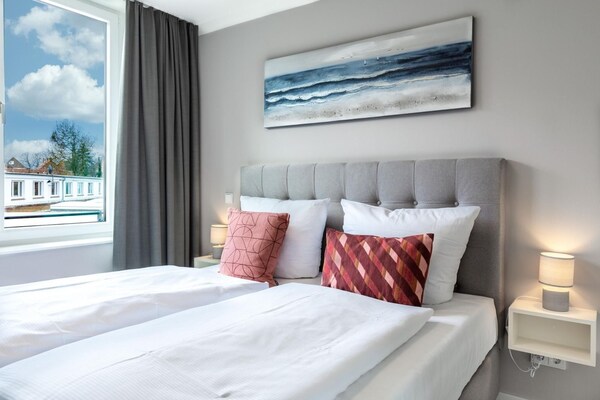 Foto van Ruim appartement met overdekt terras - Vakantiehuis in Travemünde - BedRoom