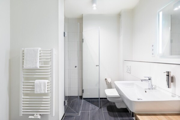 Foto van Ruim appartement met overdekt terras - Vakantiehuis in Travemünde - BathRoom