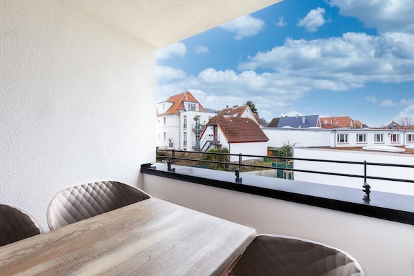Foto van Ruim appartement met overdekt terras - Vakantiehuis in Travemünde - TerraceBalcony