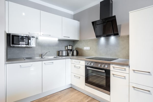 Foto van Ruim appartement met overdekt terras - Vakantiehuis in Travemünde - Kitchen