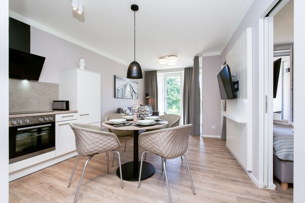 Foto van Oostappartement met gedeelde spa - Vakantiehuis in Travemünde - DiningRoom