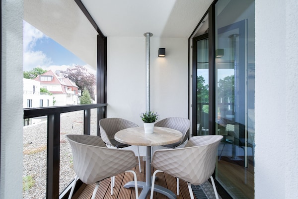 Foto van Oostappartement met gedeelde spa - Vakantiehuis in Travemünde - TerraceBalcony