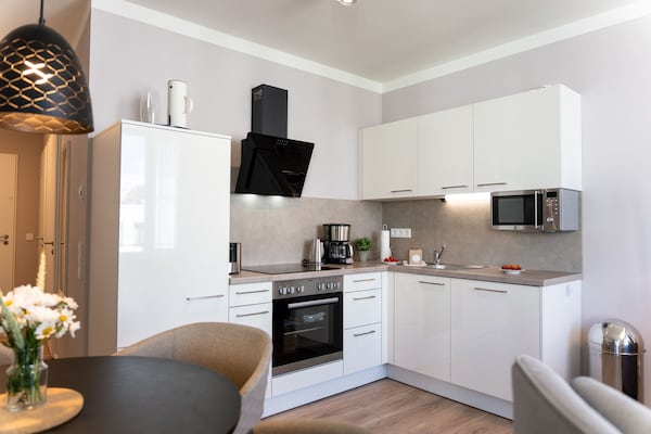 Foto van Travemünde Home met gedeelde spa - Vakantiehuis in Travemünde - Kitchen