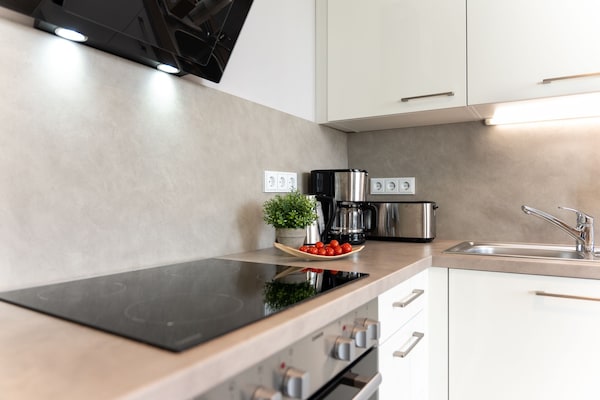 Foto van Modern vakantieappartement met zonnige loggia - Vakantiehuis in Travemünde - Kitchen