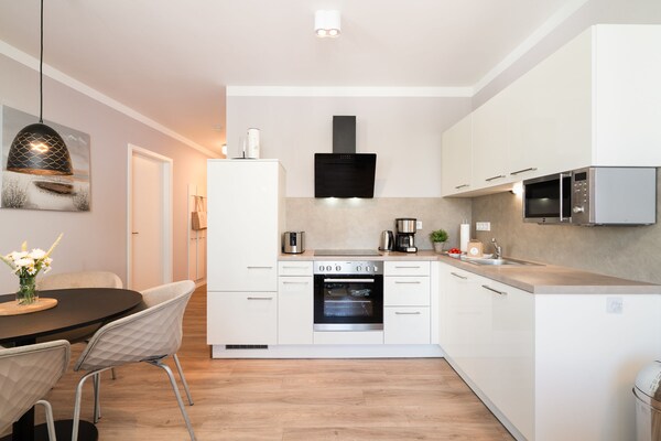 Foto van Modern vakantieappartement met zonnige loggia - Vakantiehuis in Travemünde - Kitchen