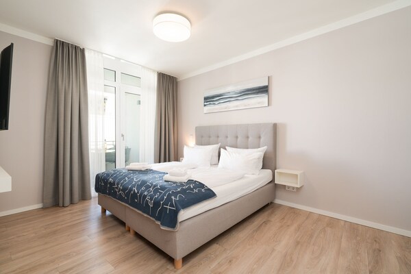Foto van Modern vakantieappartement met zonnige loggia - Vakantiehuis in Travemünde - BedRoom